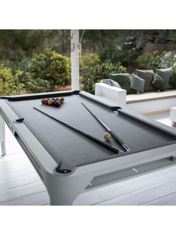 Cornilleau Hyphen biljard miza – bela z light grey podlogo