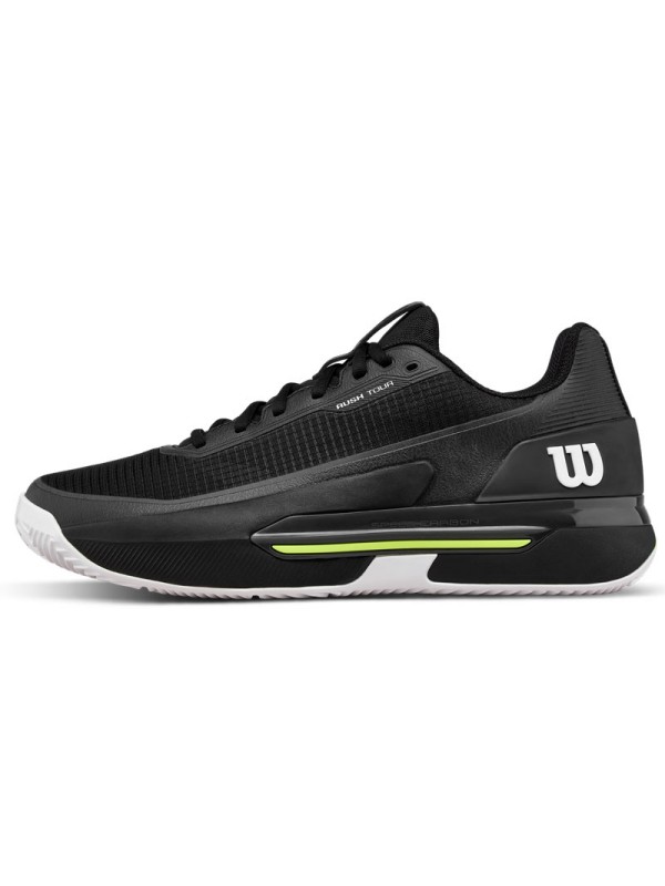 Tenis copati Wilson Rush Tour 5 Clay Black safety yellow