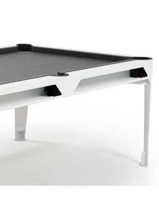 Cornilleau Hyphen biljard miza – bela z light grey podlogo